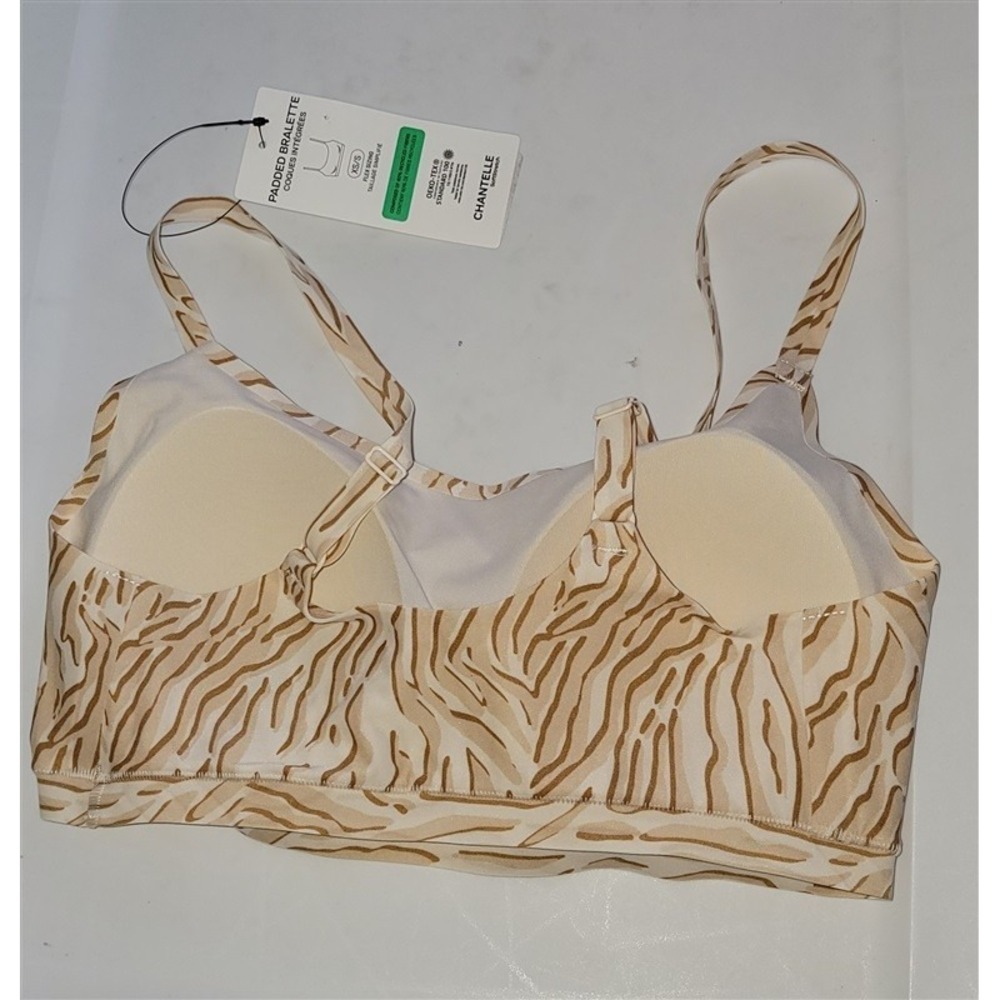 NWT Chantelle XS/S SoftStretch Scoop Padded Bralette Beige 115171 - Picture 2 of 3
